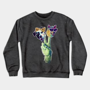 Can we get some doggon peace? Crewneck Sweatshirt